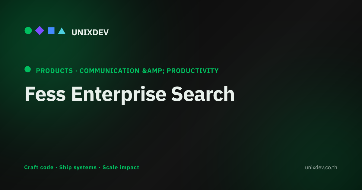 Fess Enterprise Search — UNIXDEV